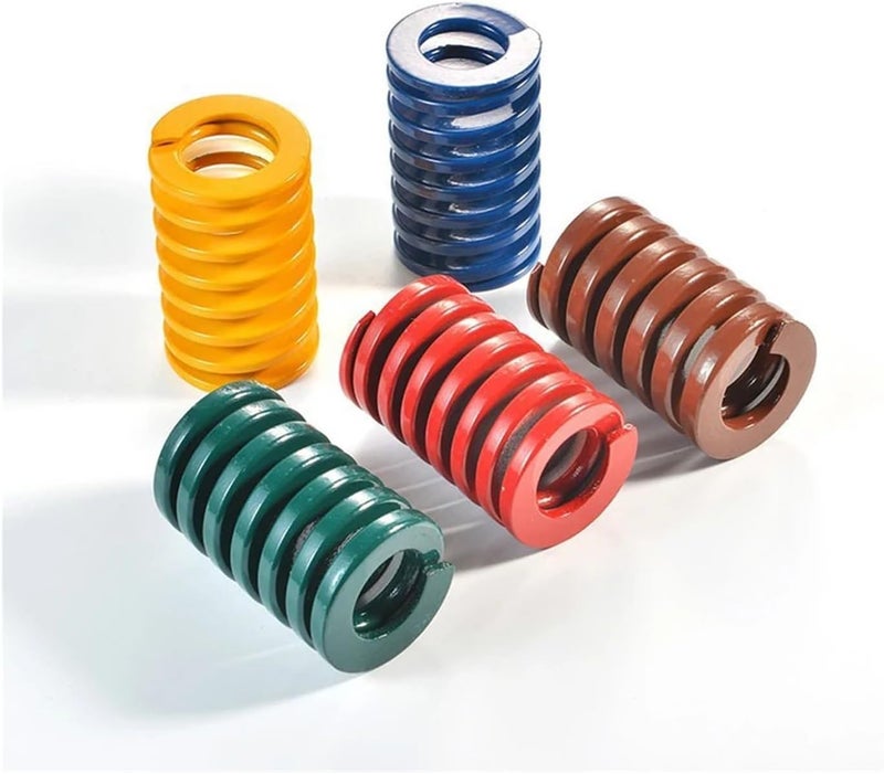 Die Spring 1PCS Spiral Stamping Spring Compression Spring Release Pressure Mould Spring Steel for 3D Printer Car Electric Pedal(45mm,OD40MM-(ID20MM)_Yellow) - Image 5