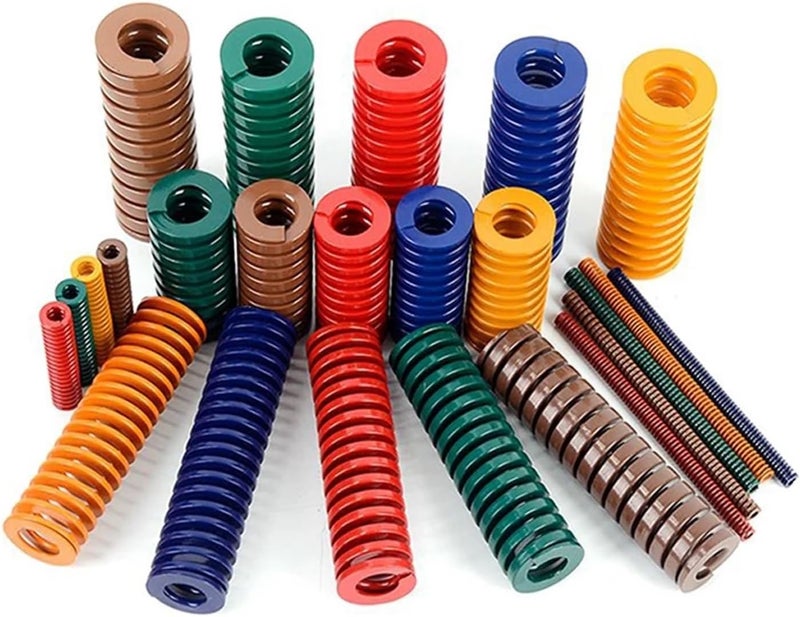 Die Spring 1PCS Spiral Stamping Spring Compression Spring Release Pressure Mould Spring Steel for 3D Printer Car Electric Pedal(45mm,OD40MM-(ID20MM)_Yellow) - Image 3