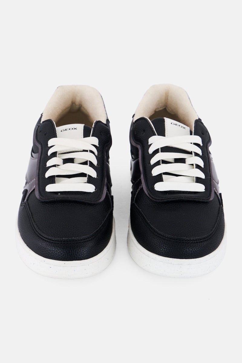 GEOX Women D Jaysen Lace Up Casual Shoes, Black - Image 4