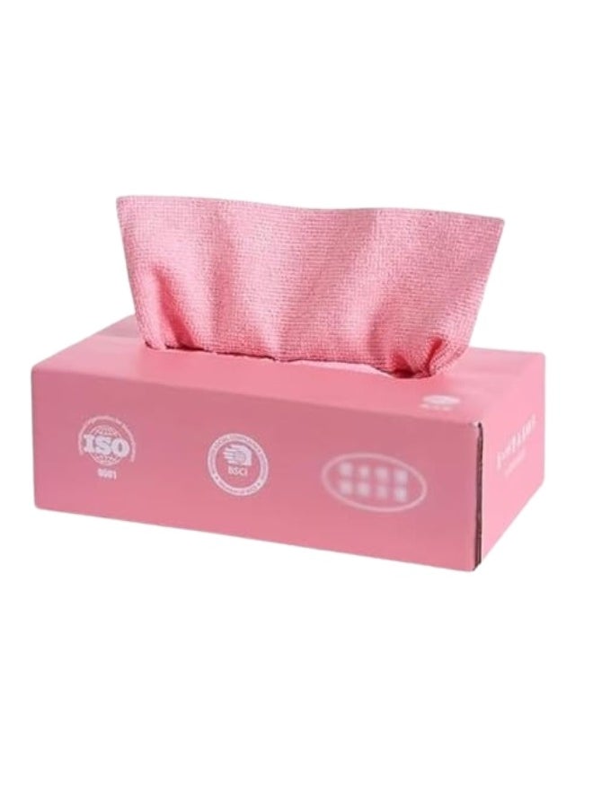 Group Tiger 20 Multi-Purpose Household and Car Cleaning Reusable Microfiber Cloths - Pink  - Image 2