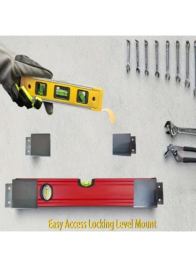 2pcs Heavy Duty Stainless Steel Level Holder Rack For Workshop Garage Truck Van - Image 5