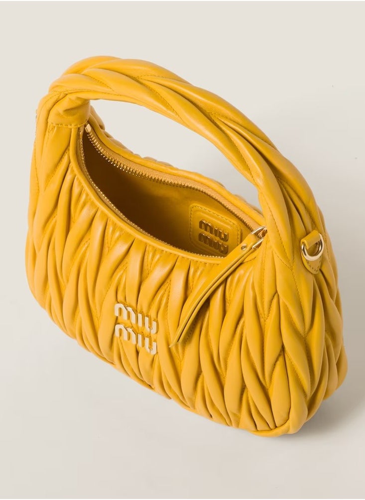 MIU - MIU Wander nappa leather hobo Shoulder Bag - Image 1