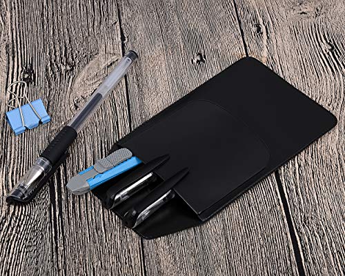 DS.DISTINCTIVE STYLE DS. DISTINCTIVE STYLE Shirt Pocket Protector 10 Pieces PVC Pocket Protectors for School Hospital Office Supplies (Black) - Image 5