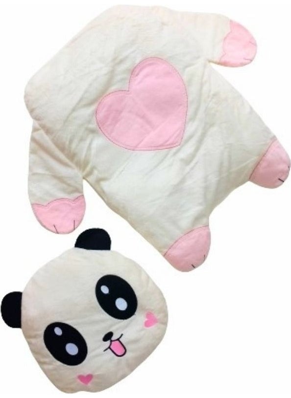 Vav Baby Fluffy Pink Panda Bottom Opening Set  - Image 2