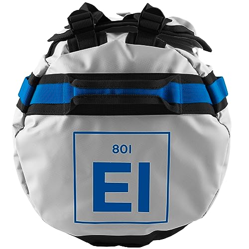 Element Equipment Trailhead Duffel Bag Shoulder Straps Waterproof Light Grey/Blue Large - Image 3