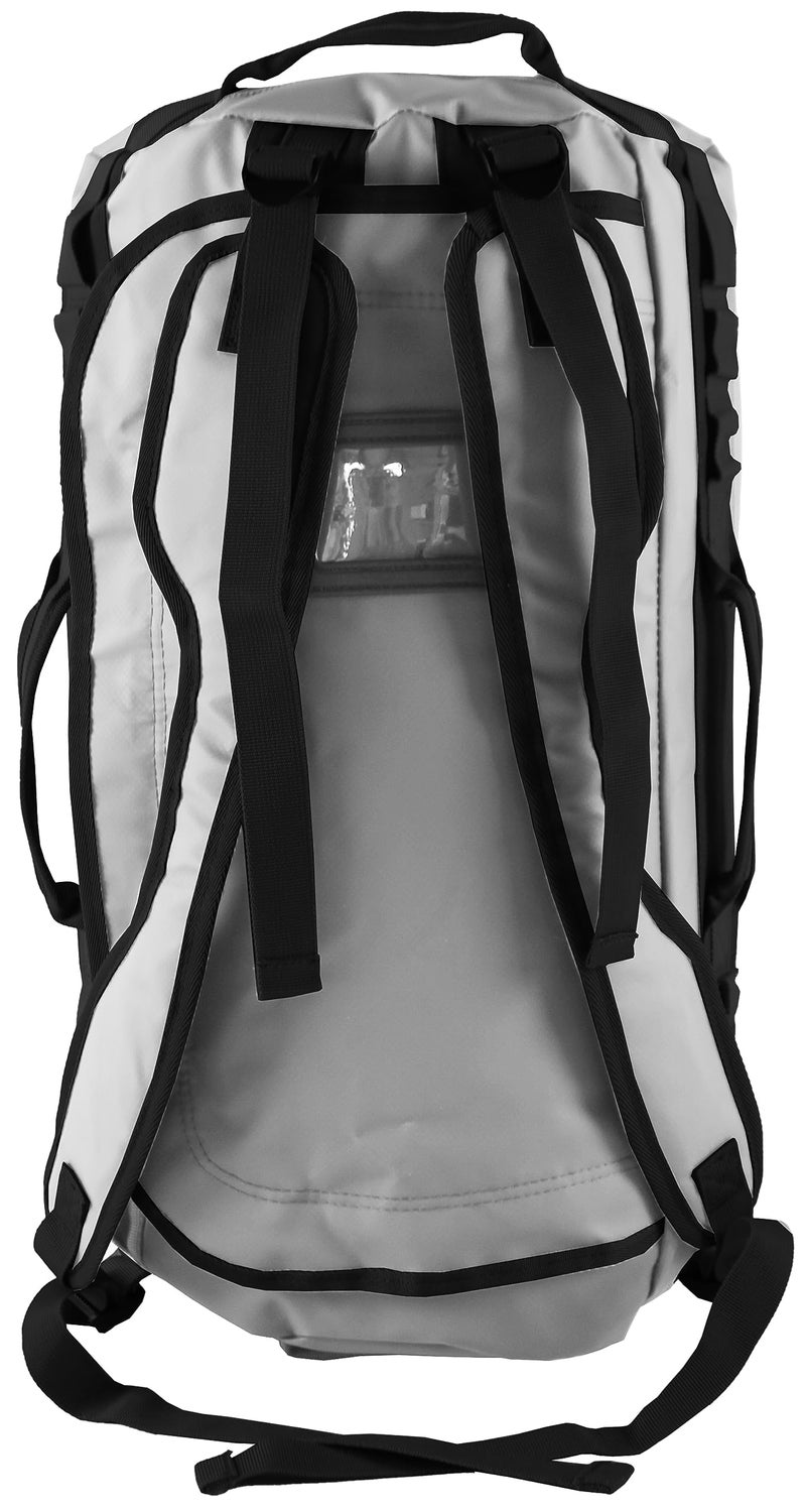 Element Equipment Trailhead Duffel Bag Shoulder Straps Waterproof Light Grey/Blue Large - Image 5