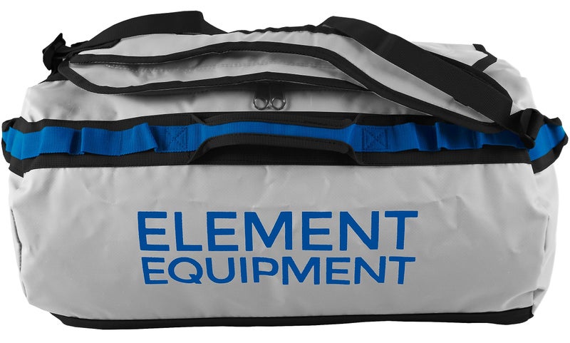 Element Equipment Trailhead Duffel Bag Shoulder Straps Waterproof Light Grey/Blue Large - Image 2