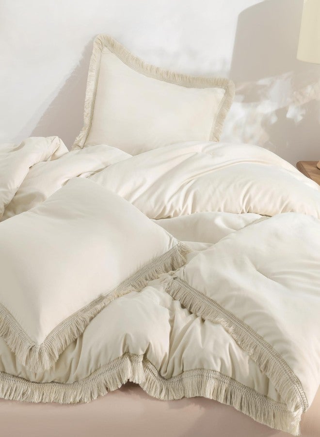 Andency مجموعة أغطية سرير أندنسي توين بيج، 2 قطعة مجموعة أغطية سرير بوهو مع شرابات للأطفال للأولاد والبنات والمراهقين، مجموعة أغطية سرير ناعمة لجميع فصول السنة (66x90 إنش وغطاء وسادة واحد) - Image 3