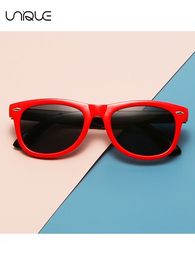 Unique Children's Sun Glasses - Kids Polarized SunGlasses TPEE Rubber Flexible Frame for Boys Girls Age 2-10, 100% UV Protection（Car Glasses Case） - Image 4