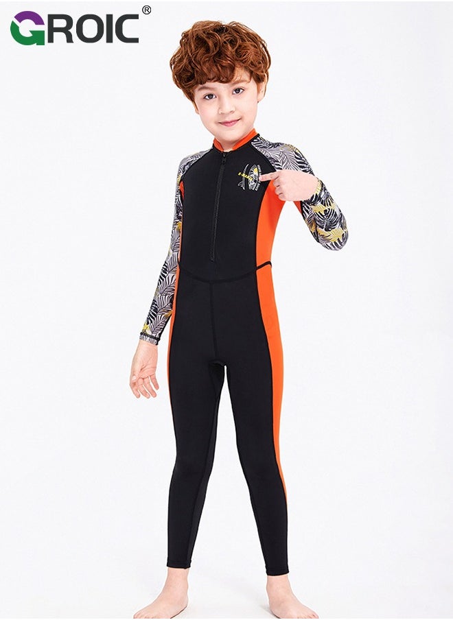 GROIC - Kids Wetsuit for Boys Girls, Front Zipper Shorty Wetsuits, Super Stretchy Full Body Wet Suit, Children's Wetsuit for Surfing Swimming Diving Water Sports Swim Lessons - Image 1