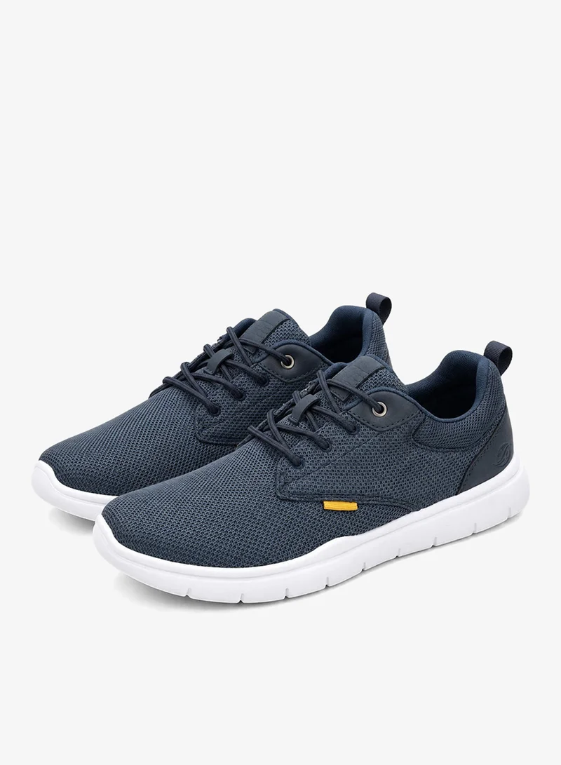 دوكرز باي جيرلي Men's Breathable Mesh Lace-Up Sneakers - Navy