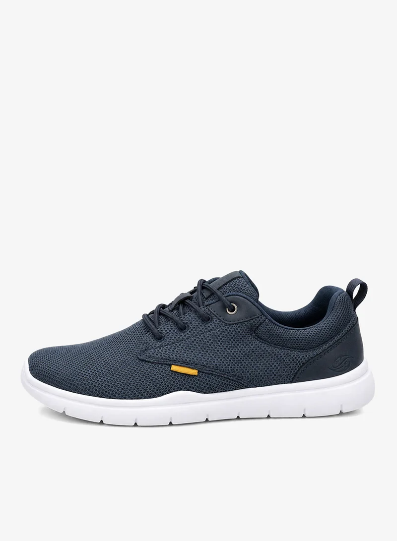 دوكرز باي جيرلي Men's Breathable Mesh Lace-Up Sneakers - Navy