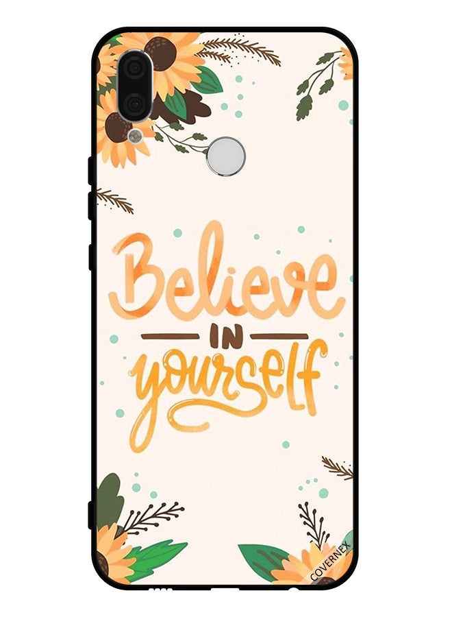 Covernex Protective Case Cover For Huawei nova 3e Believe In Yourself Sun Flowers - Image 1