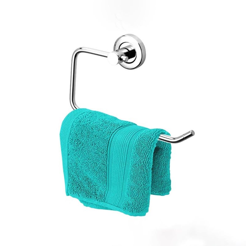 Planet Stainless Steel Towel Ring for Bathroom/Wash Basin/Napkin-Towel Hanger/Bathroom Accessories (Chrome, Half Square, Pack of 3) - Image 1