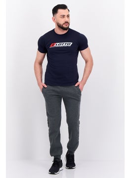 LOTTO Men Sportswear Fit Short Sleeve Outdoor T Shirt, Navy  - Image 4