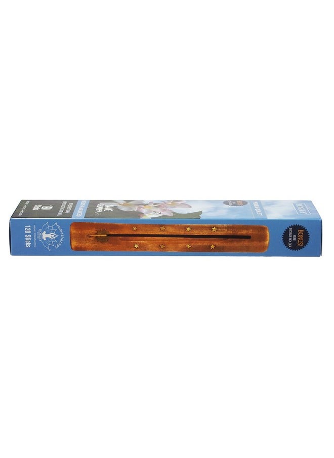 Hosley - 120-Pack Nag Champa Incense Sticks Authentic Aromatherapy For Meditation, Relaxation, And Spiritual Atmosphere Long-Lasting Bulk Pack For Daily Bliss - Image 1