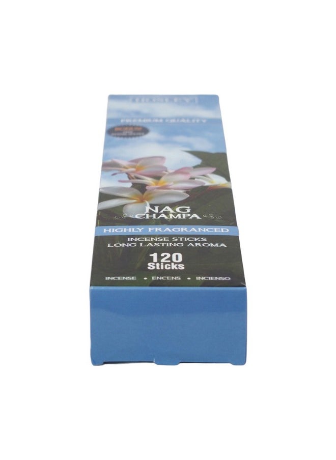 Hosley - 120-Pack Nag Champa Incense Sticks Authentic Aromatherapy For Meditation, Relaxation, And Spiritual Atmosphere Long-Lasting Bulk Pack For Daily Bliss - Image 1