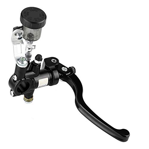 KIMISS Hydraulic Clutch Lever for Motorcycle Black Brake Pump with Straight Push Design Compatible with Right Handlebar Master Cylinder Replacement - Image 1