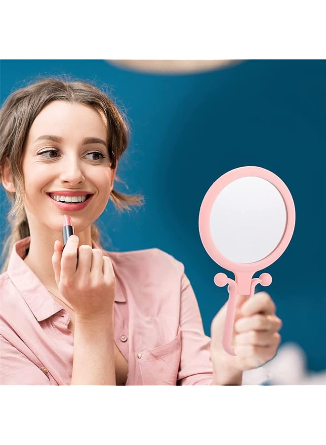 erorex 2 Pcs 1 5X And 1 10X Folding Magnifying Mirror Double Sided Magnifying Makeup Mirror Portable Cosmetic Hand Mirror With Magnification Pedestal Adjustable Magnified Mirror Hand Held - Image 5