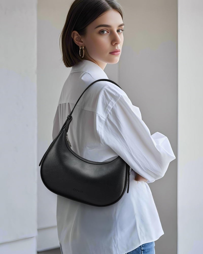 CHOLISS Shoulder Bag for Women RFID Vegan Leather Crescent Hobo Bag Clutch Underarm Purse Top-Handle Travel Handbags - Image 2