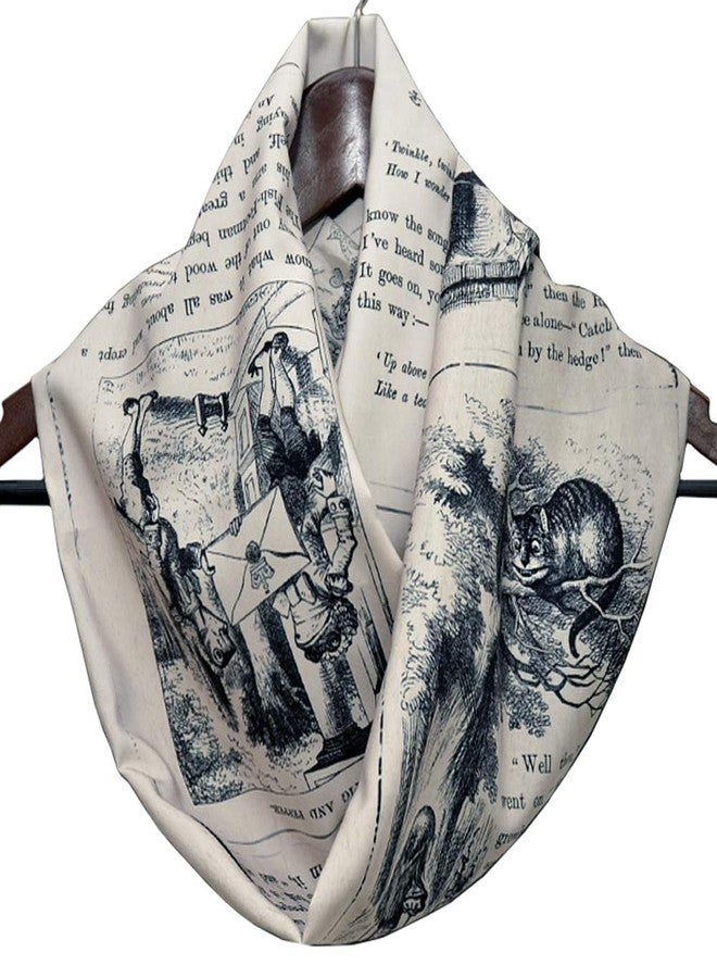Universal Zone Alice in Wonderland Infinity Scarf (Khaki Gray) - Image 1
