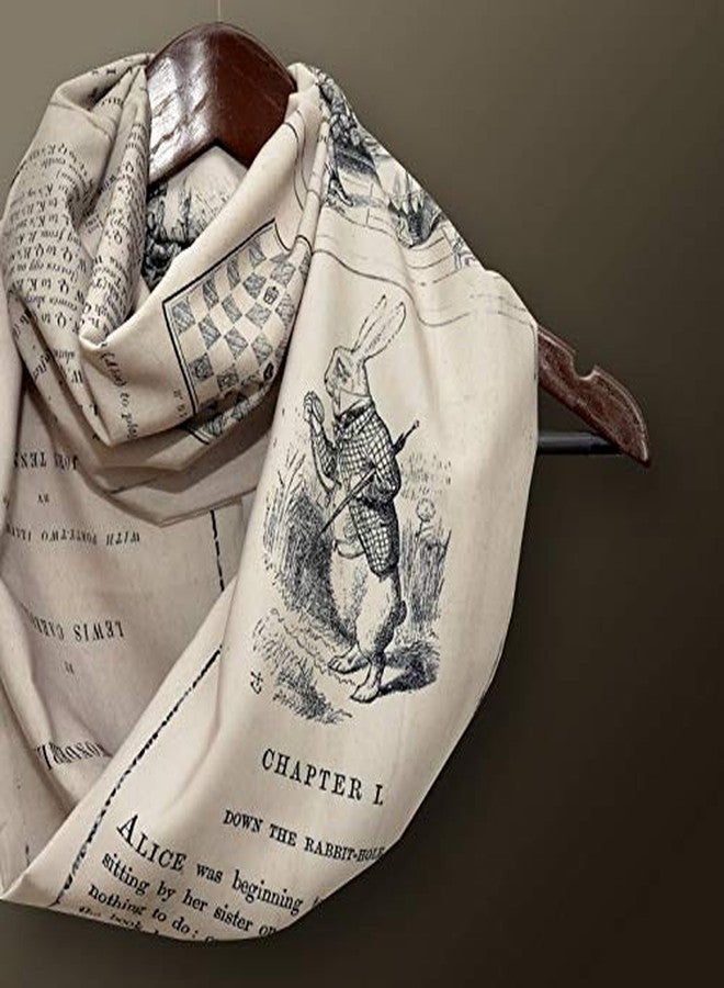 Universal Zone Alice in Wonderland Infinity Scarf (Khaki Gray) - Image 4