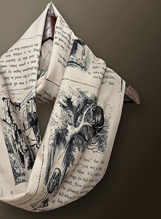 Universal Zone Alice in Wonderland Infinity Scarf (Khaki Gray) - Image 3