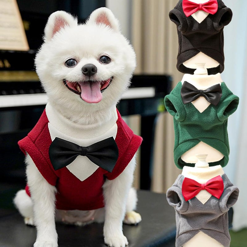 Fashion Pet Suit for Dog and Cats Ideal for Parties and Weddings Soft Polyester Multiple Size Comfortable Dog Wedding Outfit - Image 2