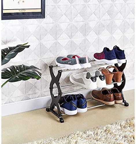RUSHIL WERE Shoe Rack for Home Cabinet with Cover DustProof Storage Organizer Black 3 - Image 2