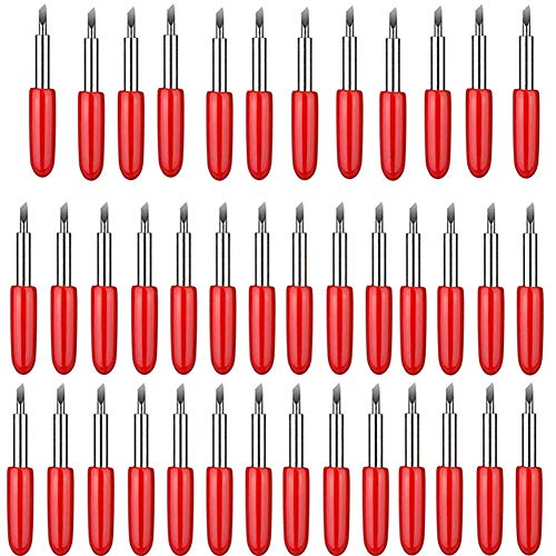 Elefama 40PCS Blades for Explore Air 2 / Air 3 / Make3 / Maker/Explore 3 Premium Fine Point Blade Replacement Glitter Vinyl Cutter Cutting 45 Degree Blades Knife for Machine - Image 1