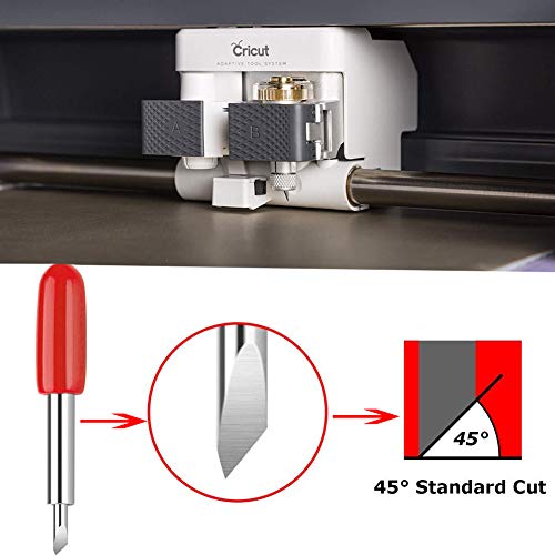 Elefama 40PCS Blades for Explore Air 2 / Air 3 / Make3 / Maker/Explore 3 Premium Fine Point Blade Replacement Glitter Vinyl Cutter Cutting 45 Degree Blades Knife for Machine - Image 3