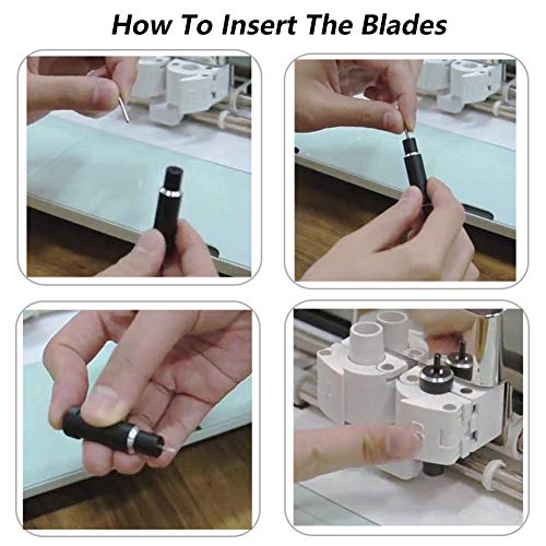 Elefama 40PCS Blades for Explore Air 2 / Air 3 / Make3 / Maker/Explore 3 Premium Fine Point Blade Replacement Glitter Vinyl Cutter Cutting 45 Degree Blades Knife for Machine - Image 5
