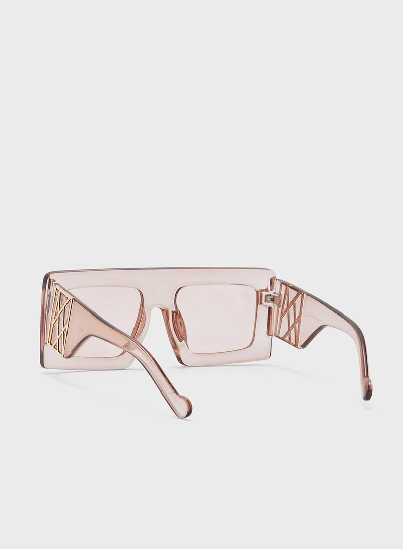 Jeepers Peepers Square Shape Sunglasses