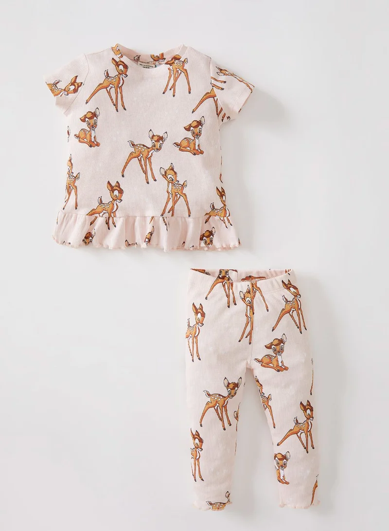DeFacto Kids Graphic Print Pyjama Set