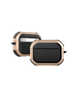 Black And Gold Airpods Pro Protective Case Anti-Fall Soft Silicone Protective Case, Protective Earphone Box Bluetooth Earphone Case