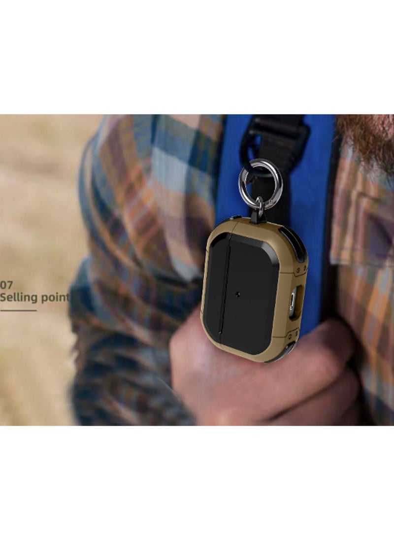Generic - Black And Gold Airpods Pro Protective Case Anti-Fall Soft Silicone Protective Case, Protective Earphone Box Bluetooth Earphone Case - Image 1