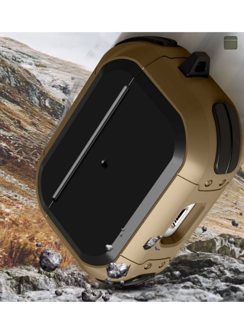 Generic - Black And Gold Airpods Pro Protective Case Anti-Fall Soft Silicone Protective Case, Protective Earphone Box Bluetooth Earphone Case - Image 1
