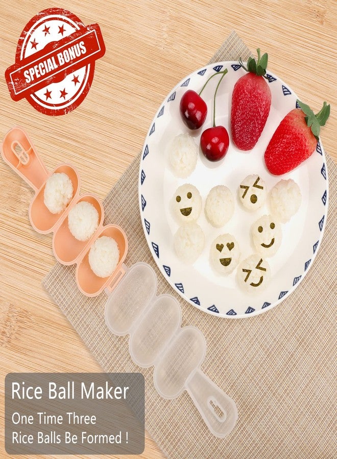 FUNGYAND Sandwich Bread Cutter Set, 45 in 1 Bento Lunch Box Accessories Kit Includes Fruit Cutter, Animal Food Picks, Rice Ball Maker, Easy to Use - Image 3