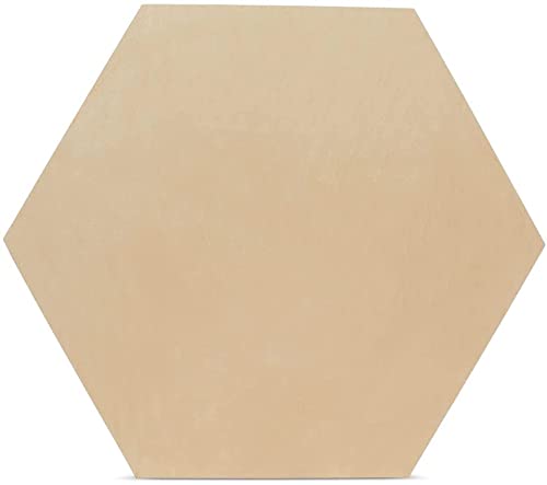 Snoogg MDF Wood for Art and Craft for Resin Art Mandala Model Building Home Dcor Painting Student Project DIY Plaque Shape Hexagon Size 4 Inch Pack of 40 - Image 1