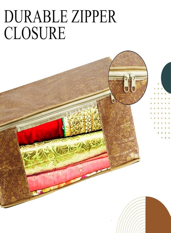 Shaping Fabric Garment Cover Non-Woven 90 GSM with Transparent Window & Double Metal Zipper - Pack of 2 | Dustproof Clothes Storage Bag for Sarees, Suits, Jackets, Shirts SCXLRL1582493517524148524565 - Image 5