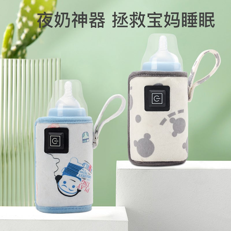 Bottle Insulation Cover Usb Heating Constant Temperature Milk Warmer Outdoor Portable Car Bottle Cover Bottle Protective Cover - Image 2