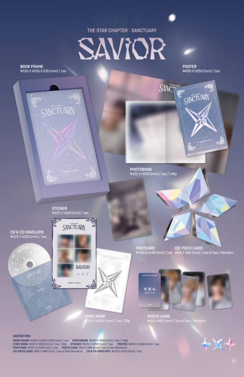 Koread TOMORROW X TOGETHER (TXT) Album SANCTUARY - The Star Chapter (Photobook - LOVER Ver.) - Image 3