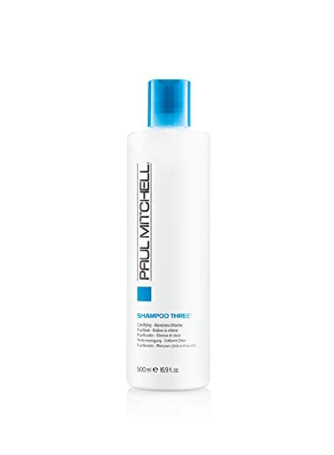 Paul Mitchell Shampoo Three Clarifying Removes Chlorine For All Hair Types 16.9 Fl Oz - Image 1