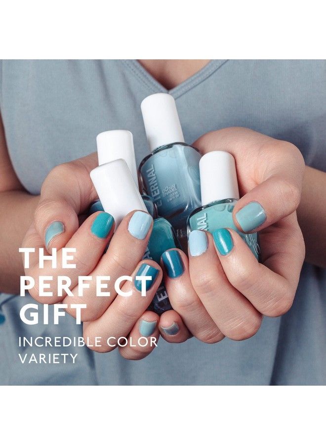 ETERNAL Green Nail Polish Set For Women (Mindfulness) 13.5Ml 5 Pc Light Blue Nail Polish Set For Girls Long Lasting & Quick White Nail Polish For Home Diy Manicure & Pedicure Made In Usa - Image 5