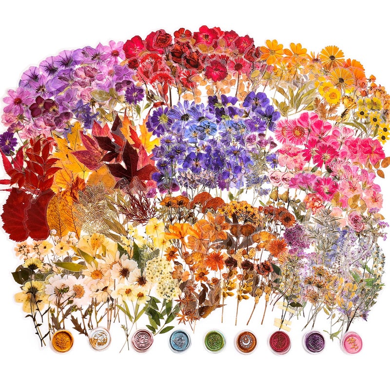 PAGEMORE 380 Pcs Natural Flower Stickers for Scrapbooking, Vintage Floral Stickers Decals Aesthetic Watercolor Stickers for Journaling Phone Case Stickers Art Bullet Junk Journal Planners DIY Craft Notebook - Image 2