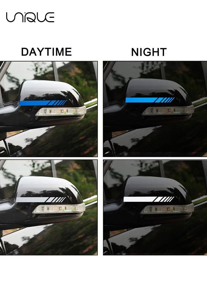 Unique 12Pcs Car Rear View Mirror Stickers Decor, DIY Car Auto Body Sticker Side Decal Stripe Decals ,Car Body Sticker Laminated Stickers,Waterproof Reflective Car Side Stickers Side Stripe Decals  - Image 4