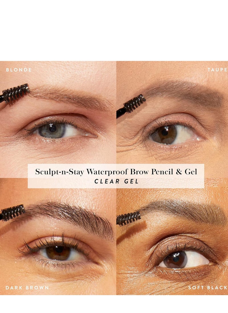 LAURA GELLER LAURA GELLER NEW YORK Sculpt-n-Stay Waterproof Brow Pencil & Gel - Taupe  - Image 5