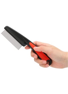 ZJchao Comb, Stainless Steel Fine Tooth Comb Professional Head Removal Hair Comb Removes Nits Dog Cat Pet Comb Grooming Tool  - Image 5