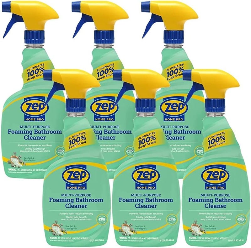 Zep Home Pro MultiPurpose Foaming Bathroom Cleaner  32 Fl Oz  R53106  Pro Trusted Cleaning Power Now in Refreshing Scents  Family Friendly Formulas 6 - Image 1
