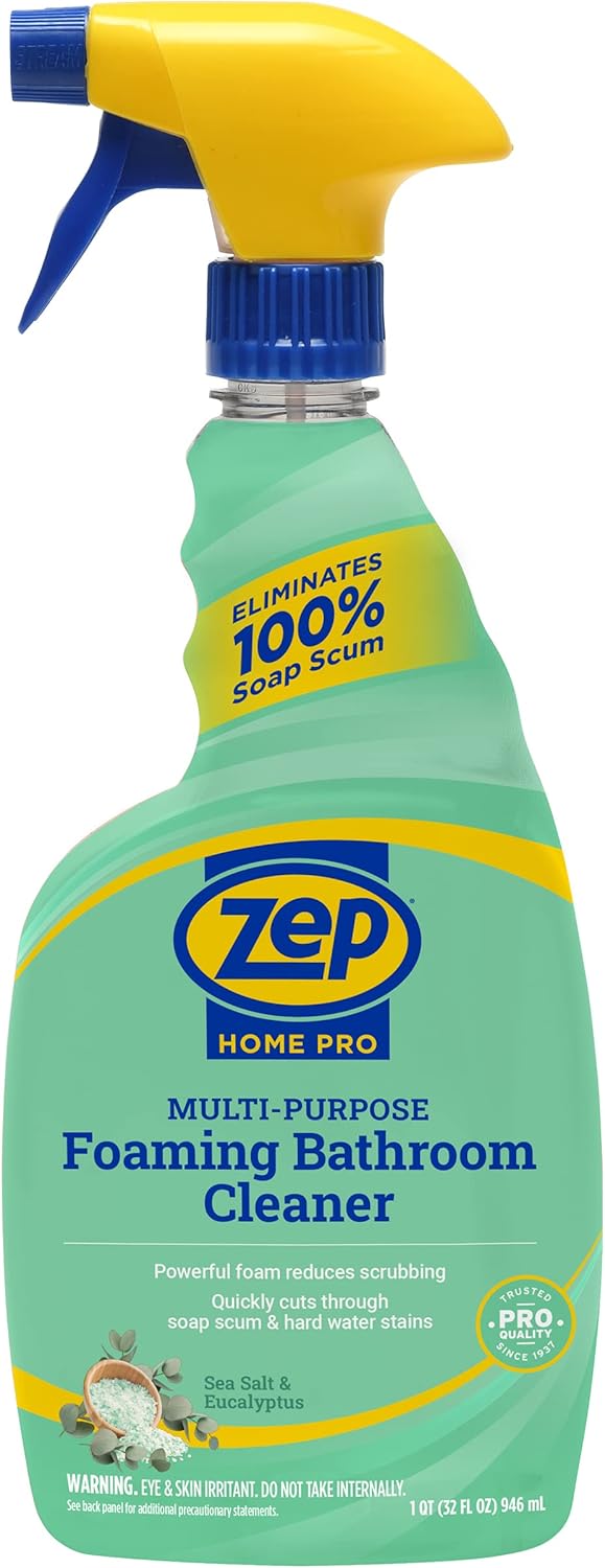 Zep Home Pro MultiPurpose Foaming Bathroom Cleaner  32 Fl Oz  R53106  Pro Trusted Cleaning Power Now in Refreshing Scents  Family Friendly Formulas 6 - Image 2